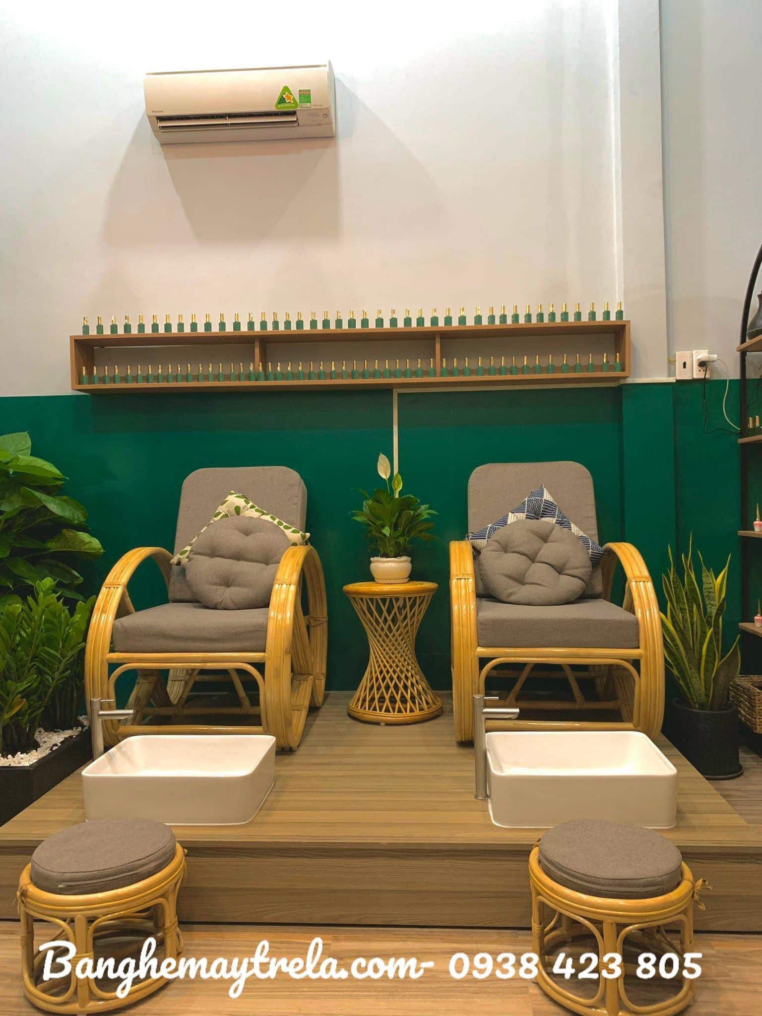 Ghế mây làm nail